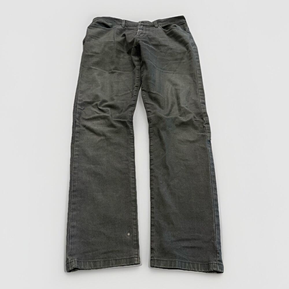 Proof Slim Mens Black Canvas Cotton Blend Jeans Size 32x32